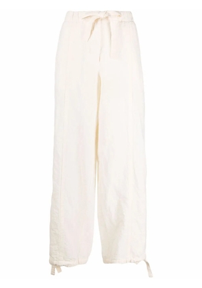 Jil Sander tied-waist straight trousers - White