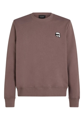 Karl Lagerfeld logo-patch sweatshirt - Red