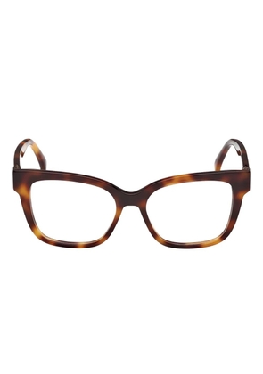 Max Mara tortoiseshell square-frames glasses - Brown