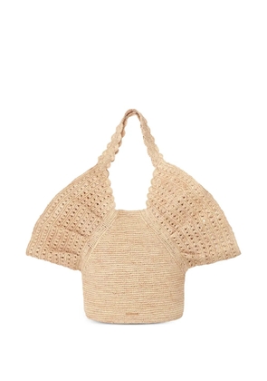 ZIMMERMANN raffia tote bag - Neutrals