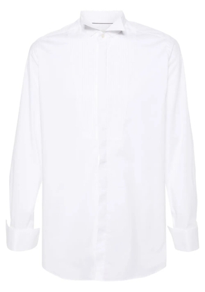 Tintoria Mattei pintuck-detail buttoned shirt - White