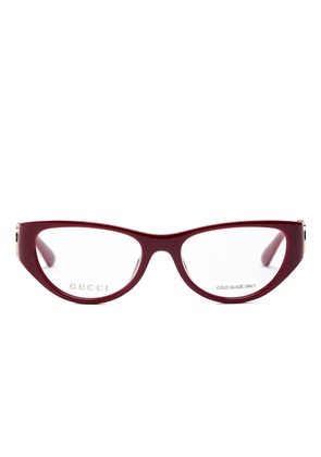 Gucci GG logo detail glasses - Red