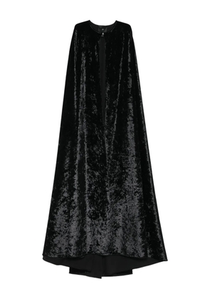CHB CHRISTIAN BOARO crushed-velvet cape - Black