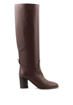 Paul Warmer 75mm Kate block-heel leather boots - Brown