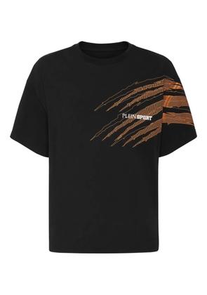 Plein Sport scratch-print T-shirt - Black
