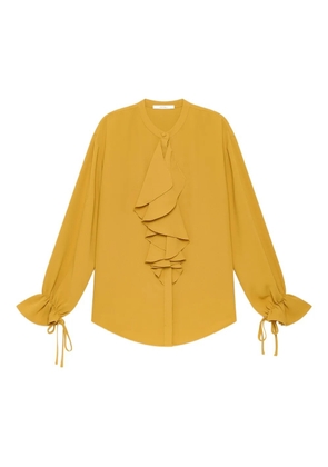MALIPARMI ruffled-front blouse - Yellow