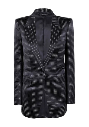 TOM FORD polka-dot satin jacket - Black