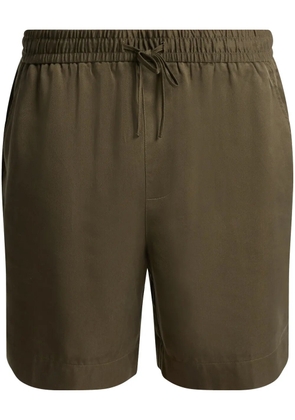 CHÉ elasticated-waistband deck shorts - Green