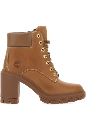 Timberland lace-up block-heel boots - Brown