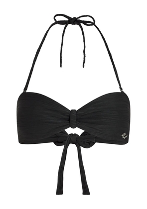 Karl Lagerfeld bandeau bikini top - Black