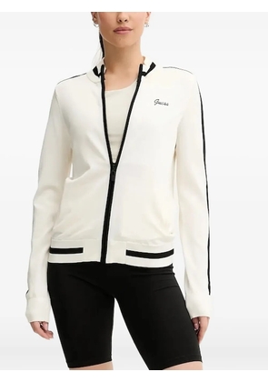 GUESS USA zip-front panelled sweatshirt - Neutrals