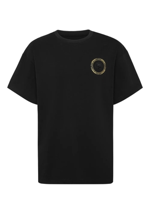 Plein Sport back-logo circular-plaque T-shirt - Black