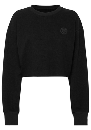 Plein Sport Sponge cropped sweatshirt - Black