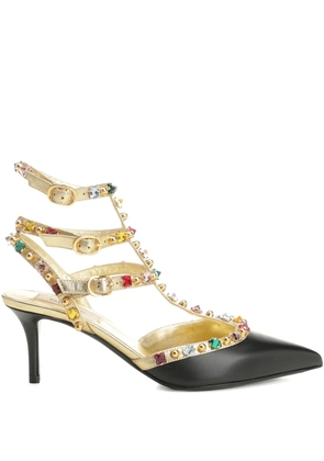 Valentino Garavani embellished T-bar sandals - Black