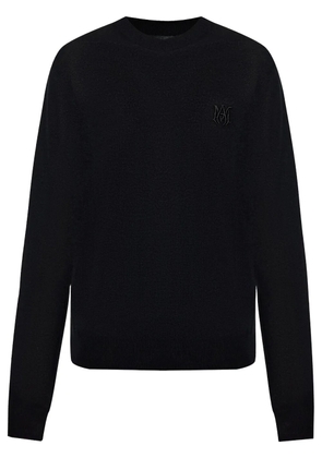 AMIRI logo-embroidered cashmere sweater - Black