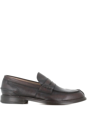 Tassinari leather penny loafers - Brown