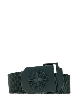 Stone Island Compass-logo buckle belt - Green
