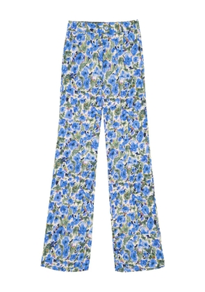 MALIPARMI floral-print trousers - Blue
