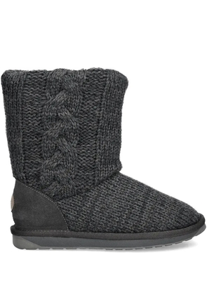 EMU AUSTRALIA cable-knit lined boots - Grey