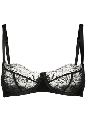 Fleur Of England lace balconette bra - Black