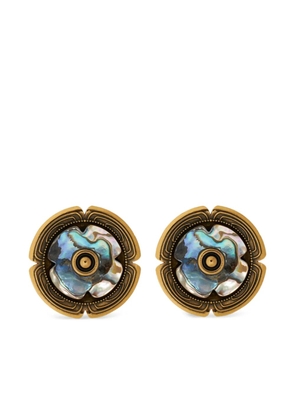 ETRO mother-of-pearl earrings - Gold