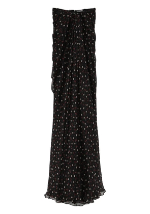 Alexander McQueen strapless silk dress - Black