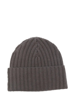 Liska ribbed cashmere beanie hat - Brown
