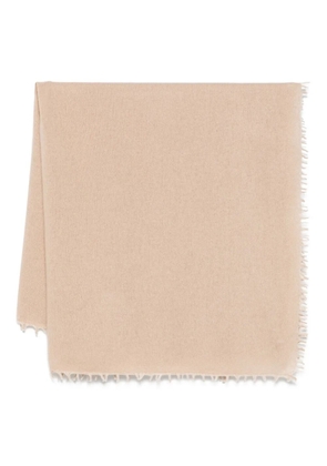 Liska frayed-edges cashmere scarf - Neutrals