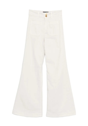 Seafarer Jane pocket-detail flared trousers - White