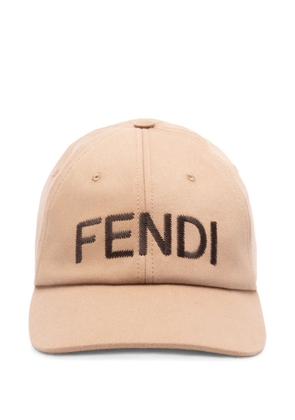 FENDI cotton baseball cap - Brown