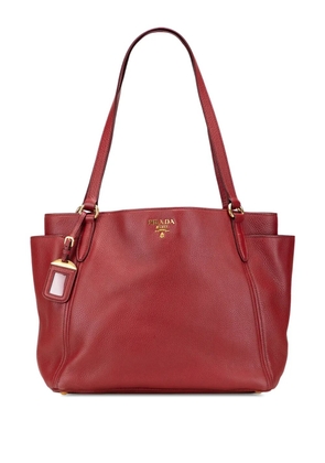 Prada Pre-Owned 2010-2025 VItello Daino Double Pocket tote bag - Red