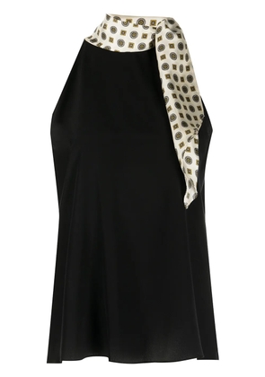 Rosie Assoulin Joplin silk neck-tie top - Black