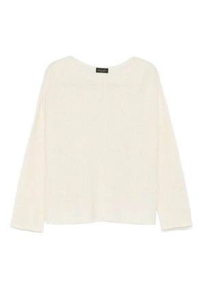 Roberto Collina boat-neck sweater - White