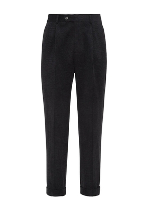 Brunello Cucinelli pleated tapered trousers - Grey