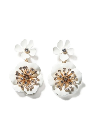 Carolina Herrera floral dangle earrings - Gold