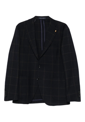 LATORRE check-pattern blazer - Blue