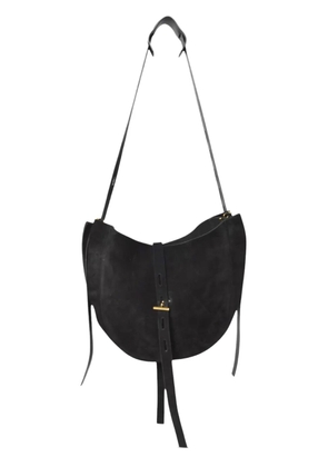 MINO BOSSI small Lizzie suede shoulder bag - Black