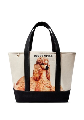 Stella McCartney dog-print tote bag - Neutrals