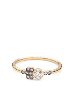 Yannis Sergakis 18K yellow gold La Pierre diamond cluster ring