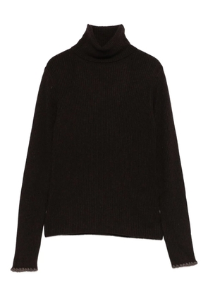 MAISON HOTEL roll-neck sweater - Brown