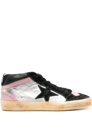 Golden Goose Mid Star WMNS 'Black Silver Pink' sneakers