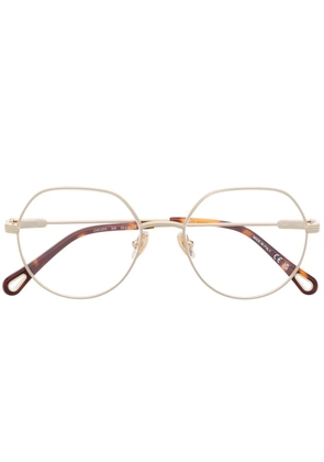 Chloé Eyewear Benjamine round-frame glasses - Gold