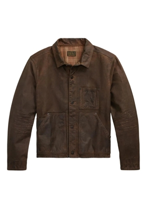 Ralph Lauren RRL leather shirt jacket - Brown