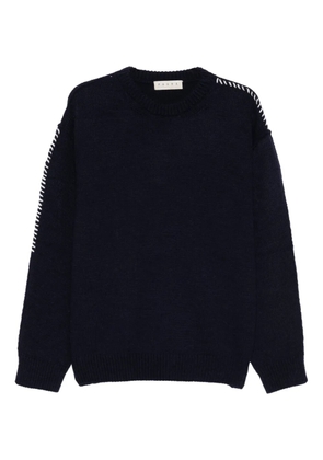Paura Hotaka crew-neck sweater - Blue