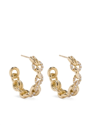 Spinelli Kilcollin 18kt yellow gold Fused Serpens diamond earrings