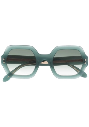 Isabel Marant Eyewear polished oversize-frame sunglasses - Green
