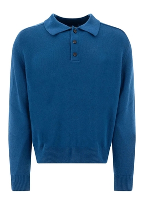 BODE cashmere polo sweater - Blue