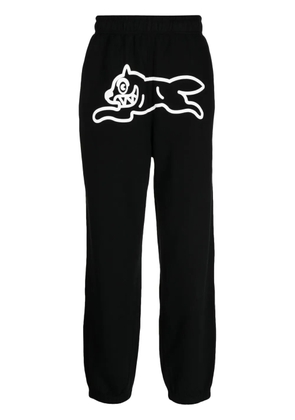 ICECREAM logo-print cotton track pants - Black
