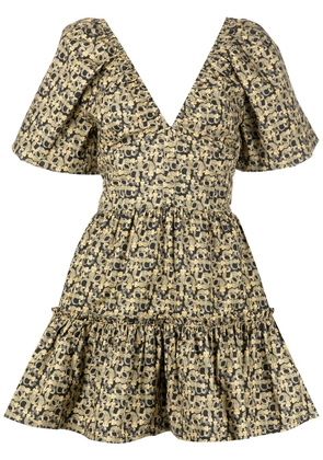 Lhd La Tagliata ruffle-trim skirt - Neutrals