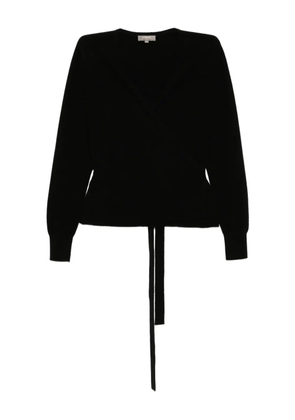N.Peal Arabella wrap cardigan - Black